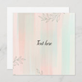 Carte de remerciements (Devant / Derrière)