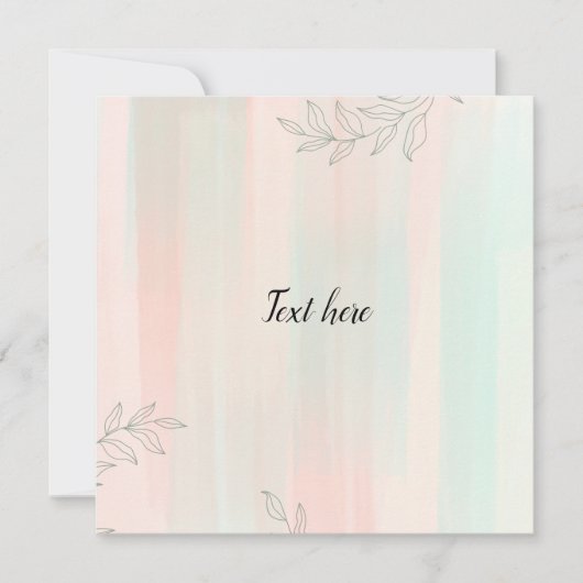 Carte de remerciements (Devant)