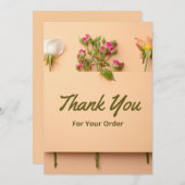 Carte de remerciements (Devant / Derrière)