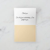 Carte de remerciements (Intérieur)