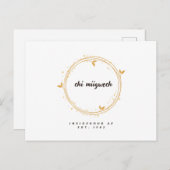 Carte de remerciements (Devant / Derrière)