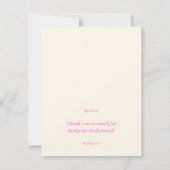 Carte de remerciements (Dos)