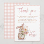 Carte de Remerciements (Devant / Derrière)