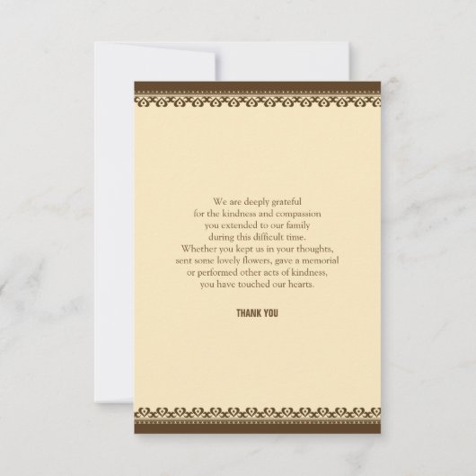 Carte de remerciements (Dos)