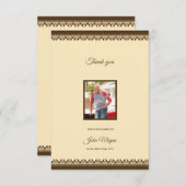 Carte de remerciements (Devant / Derrière)