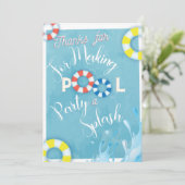 Carte de remerciements (Debout devant)