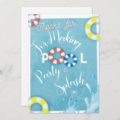 Carte de remerciements (Devant / Derrière)