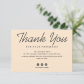 Carte de remerciements (Debout devant)