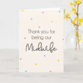 Carte de remerciements (Fleur jaune)