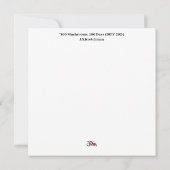 Carte De Remerciements 100 Jours, 100 Champignons (Dos)