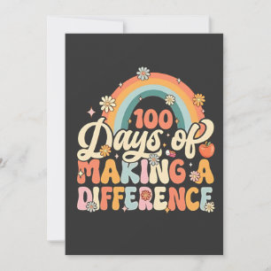 Carte De Remerciements 100 jours de faire la différence Enseignement Arc-