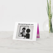 Carte De Remerciements 105C - Mon monde tourne (Dos)