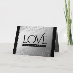 Carte De Remerciements 11ème anniversaire de Mariage en acier