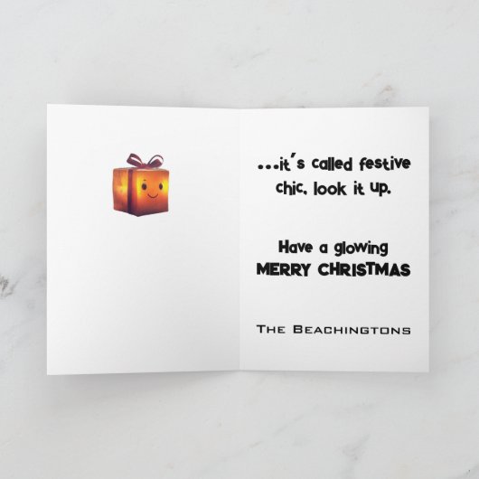 Carte De Remerciements *~* 16 Jeu de Feu Whimsical Funny Magical Christma (Intérieur)