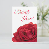 Carte De Remerciements 1822-Rose Mariage rouge (Debout devant)