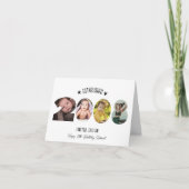 Carte De Remerciements 18th birthday Photo Collage established 2008 (Devant)