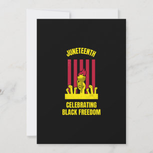 Carte De Remerciements 19ème jour fêtant la liberté noire