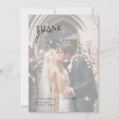 Carte De Remerciements 1 Mariage photo (Devant)