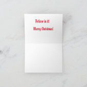 Carte De Remerciements 2024 Noël (Intérieur)