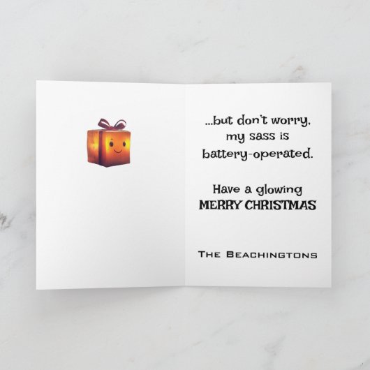 Carte De Remerciements *~* 23 Jeu de Feu Whimsical Funny Magical Christma (Intérieur)