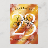 Carte De Remerciements 23e anniversaire de Mariage de Topaz impérial (Dos)