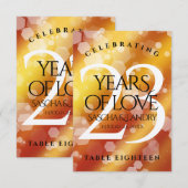 Carte De Remerciements 23e anniversaire de Mariage de Topaz impérial (Devant / Derrière)