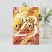 Carte De Remerciements 23e anniversaire de Mariage de Topaz impérial (Debout devant)