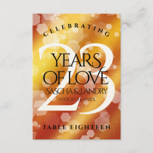 Carte De Remerciements 23e anniversaire de Mariage de Topaz impérial