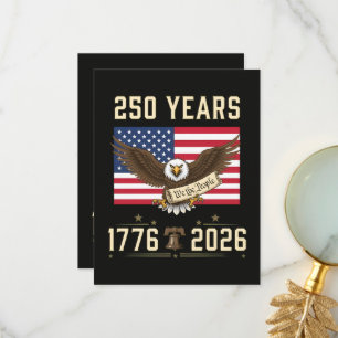 Carte De Remerciements 250 Ans d'Héritage Américain 1776 2026