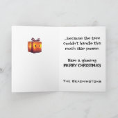 Carte De Remerciements *~* 27 Jeu de Feu Whimsical Funny Magical Christma (Intérieur)