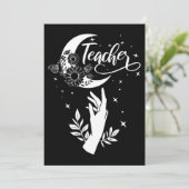 Carte De Remerciements 2- Chemise de professeur inspirant, Professeur min (Debout devant)