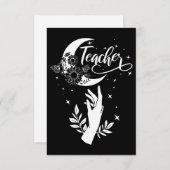 Carte De Remerciements 2- Chemise d'enseignant inspirant, Enseignant mini (Devant / Derrière)