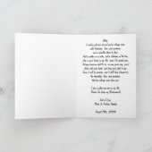 Carte de remerciements 2 de demoiselle d'honneur (Intérieur)