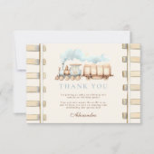 Carte De Remerciements 2e anniversaire du train (Devant)