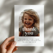 Carte De Remerciements 2e anniversaire photo arc-en-ciel