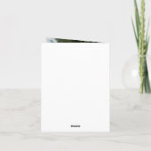 Carte De Remerciements 35e anniversaire Rustique Bois Diamant Laurier (Dos)