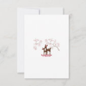 Carte de remerciements 3,5" de bébé et de maman de (Dos)