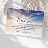 Carte De Remerciements 3.5x5 Funeral Thank You Note Grief Ocean