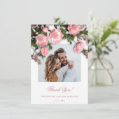 Carte De Remerciements 3D Wildflowers Roses (Debout devant)