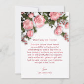 Carte De Remerciements 3D Wildflowers Roses (Dos)