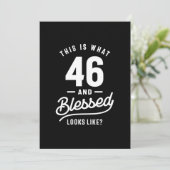 Carte De Remerciements 46 Ans - 46e Anniversaire Drôle Cadeau (Debout devant)