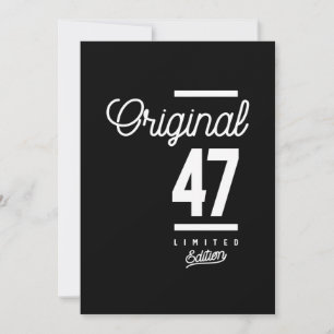 Carte De Remerciements 47 Ans - 47e Anniversaire Drôle cadeau