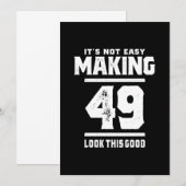 Carte De Remerciements 49 Ans - 49e Anniversaire Drôle Cadeau (Devant / Derrière)