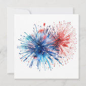 Carte De Remerciements 4 juillet C'est une fille (Dos)