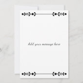 Carte De Remerciements 4 photo add message black text flat note card (Dos)