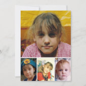 Carte De Remerciements 4 photo add message christmas mouse (Devant)