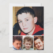 Carte De Remerciements 4 photo add message christmas penguin (Devant)