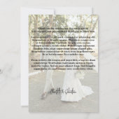 Carte De Remerciements 4 Photographies Mariage personnalisé avec message (Dos)