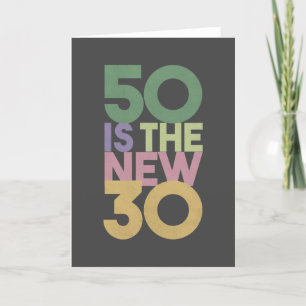 Carte De Remerciements 50 est le nouveau cadeau de 30 - 50e anniversaire 