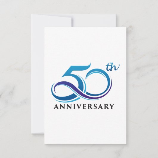 Carte De Remerciements 50e anniversaire (Devant)